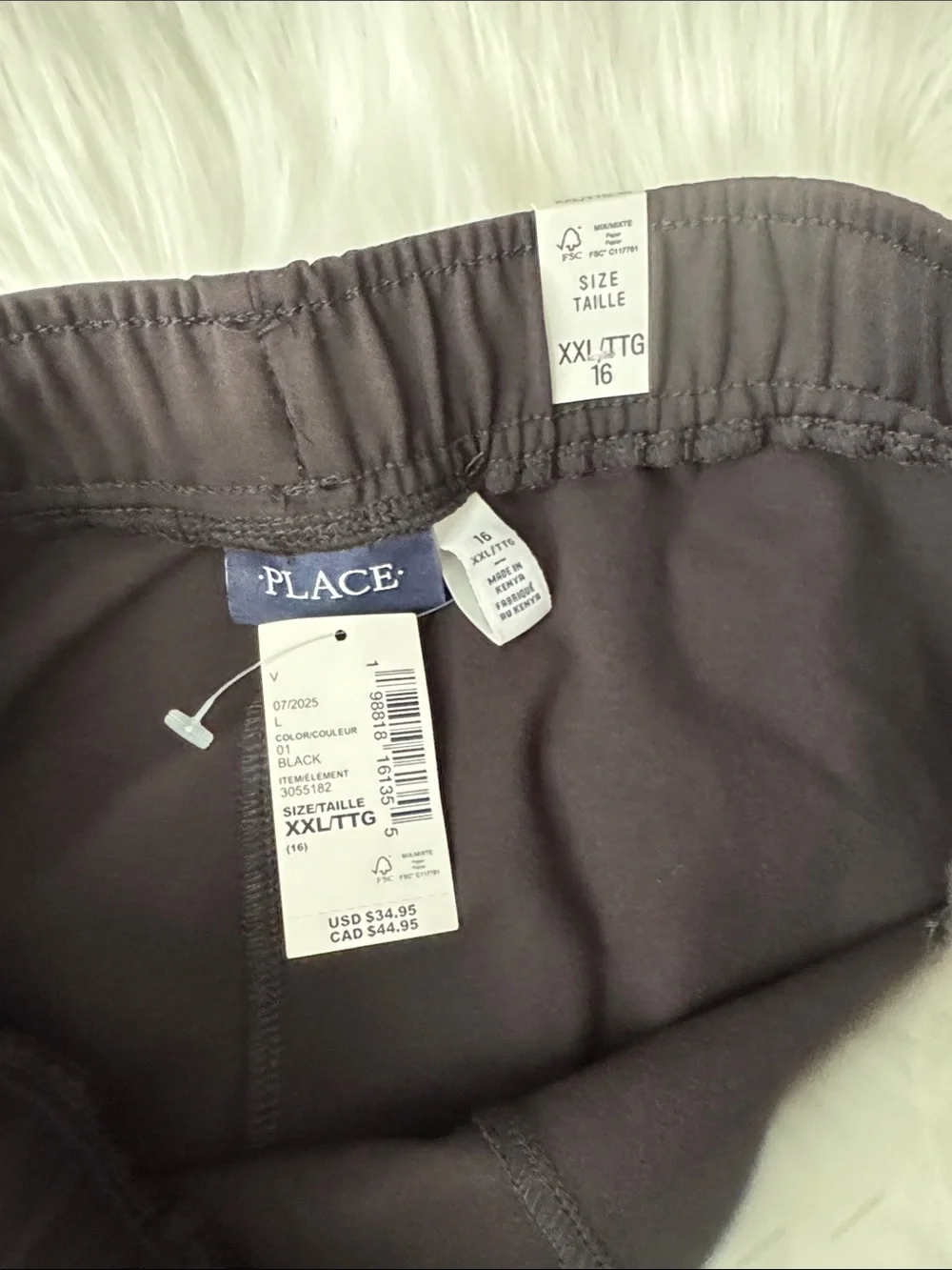 The Children's Place Black Jogger Sweatpants for Kids